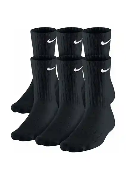 Nike SX5171010 Siyah 6'lı Çorap Seti: Yüksek Kaliteli ve Dayanıklı Spor ve Günlük Kullanım Çorapları