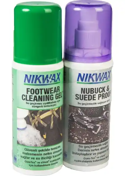 Nikwax Nubuck ve Süet Ayakkabılar İçin Koruma ve Temizlik Çözümü Ürünleri
