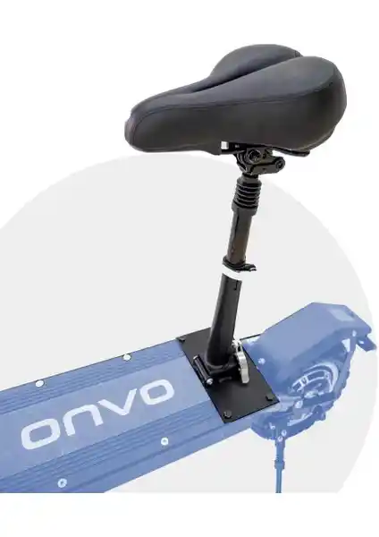 Onvo 012 X PLUS SELE: Elektrikli Scooter İçin Ayarlanabilir ve Katlanabilir Konforlu Koltuk