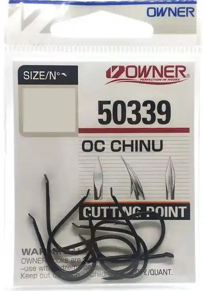 Owner 50339 Siyah Çarpraz Dövme Olta İğnesi: Dayanıklı ve Keskin Balıkçılık Ekipmanı