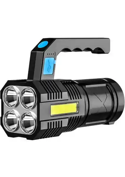 Panther PT-8844 5W USB Şarjlı El Feneri Güçlü ve Dayanıklı Aydınlatma Çözümü