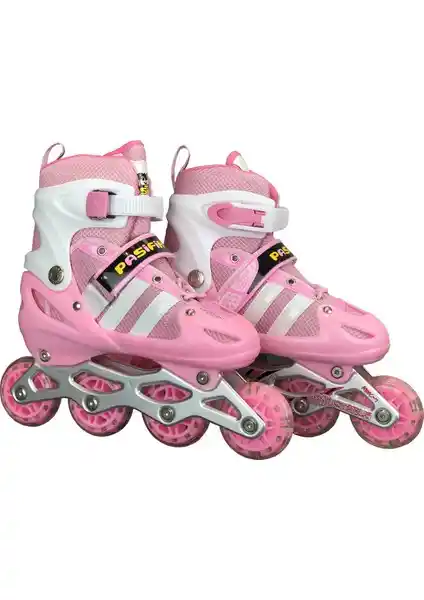 Pasifik Işıklı Ayarlanabilir Silikon Mavi Paten: Güvenli ve Şık Çocuklar İçin Modern Tasarım