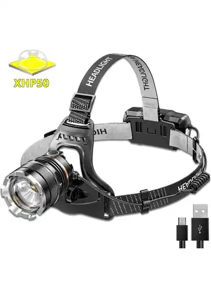 Peakstar PS-8002 Sensörlü Zoomlu Profesyonel Kafa Lambası Yüksek Güç ve Dayanıklılık