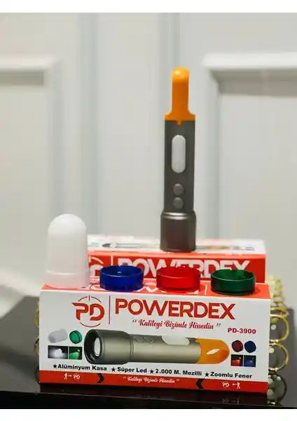 Powerdex PD-3900 Profesyonel El Feneri Yüksek Parlaklık ve Uzun Mesafe Özellikleriyle