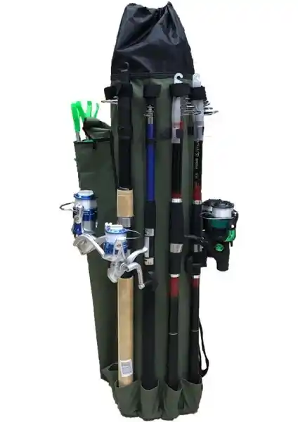 Powerex Haki Balıkçı Sırt ve Kaşık Olta Çantası: Dayanıklı ve Fonksiyonel Balıkçılık Ekipmanı