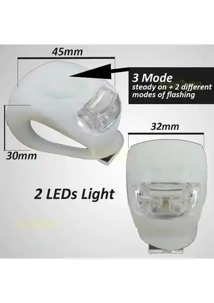 Pratik Bisiklet Flaşörü: Güvenli Sürüş İçin Dayanıklı ve Kullanışlı LED Işık Seti