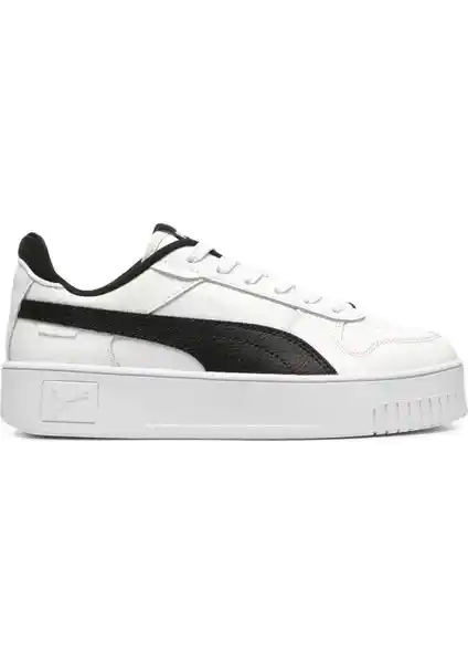 Puma Carina Street Beyaz Kadın Sneaker Günlük Şıklık ve Konfor Sunan Modern Tasarım