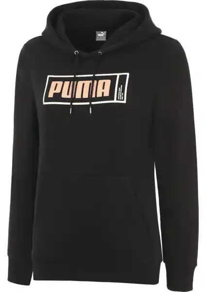 Puma Graphic Fleece Kadın Kapüşonlu Sweatshirt Sürdürülebilir ve Şık Tasarım