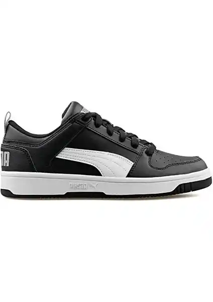 Puma Rebound Layup Low SL Jr Çocuk Spor Ayakkabısı Siyah Renk ve Şık Tasarım