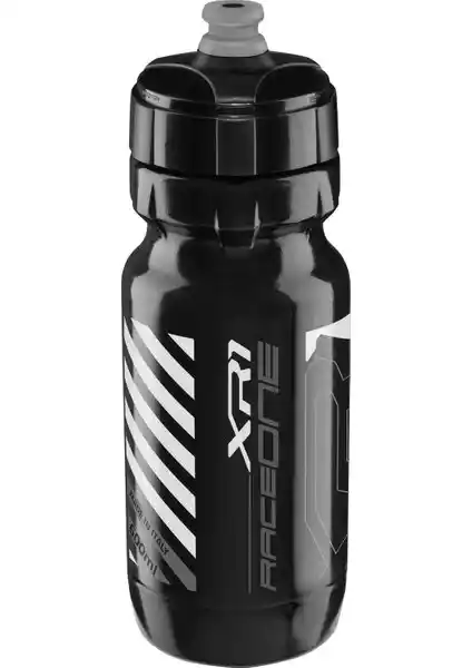 Raceone X1 Siyah-Gümüş 600ml Bisiklet Suluk Matara Dayanıklı ve Ergonomik Tasarım