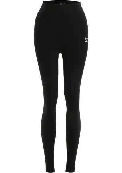 Reebok Kadın Siyah Cotton Leggings Yüksek Bel Spor ve Günlük Kullanım Taytı