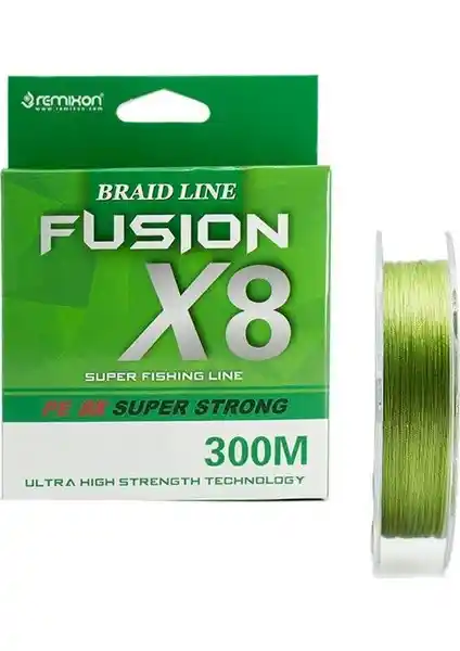 Remixon Fusion X8 Green Ip Olta Misinası 300 mt: Yüksek Performans ve Dayanıklılık ile Balıkçılık Çözümü