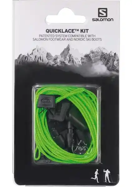 Salomon L32667200 Quicklace Yeşil Unisex Spor Aksesuarı Hızlı Bağcık Sistemi Özellikleri