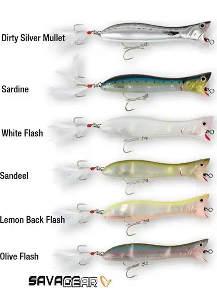 Savage Gear Panic Popper 10.5Cm 22Gr Sahte Balık Yemi Yüzey Balık Avı İçin Uygun