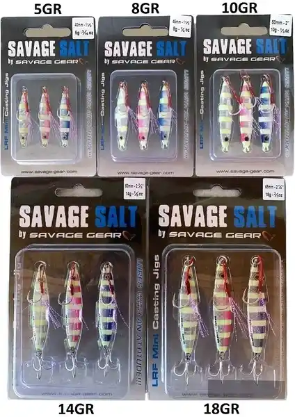 Savage Gear Psycho Sprat LRF Jig 3 Adet Turkish Zebra Mix Balıkçılık Ekipmanı