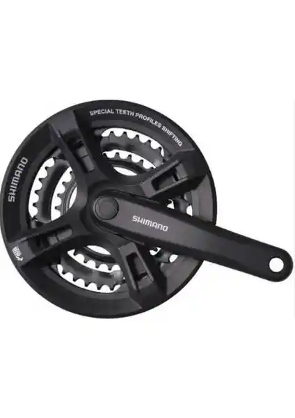 Shimano FC-TY501 Siyah Aynakol 6-8 Vites Uyumlu Dayanıklı ve Şık Tasarım