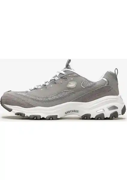 Skechers D'LITES ME TIME Kadın Gri Sneakers Günlük Konfor ve Şıklık Sunan Tasarım