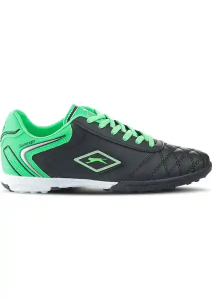 Slazenger HUGO HS Erkek Çocuk Halısaha Futbol Ayakkabısı Siyah ve Yeşil Renk Seçenekleriyle