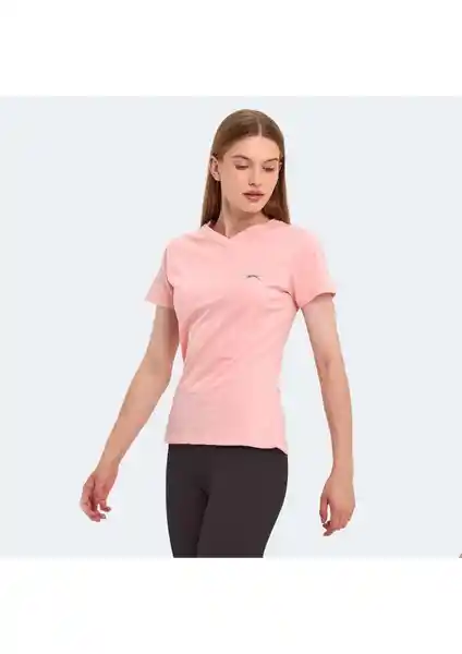 Slazenger Kristen I Kadın Pamuklu Yaz Tişörtü Şıklık ve Konfor Sunar
