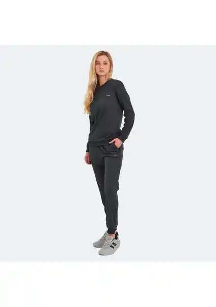 Slazenger OLINDA Kadın Eşofman Takımı Koyu Gri ile Konfor ve Şıklık Sunar