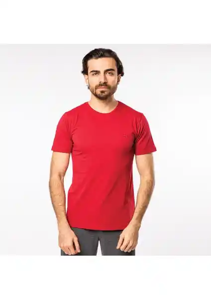 Slazenger SANDER KTN Erkek Bordo Tişörtü Şık ve Konforlu Yaz Giyim Seçeneği