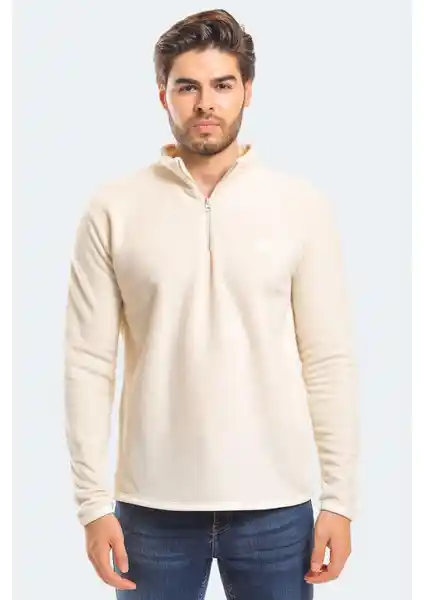 Slazenger SANNE Erkek Polar Beyaz: Şık ve Konforlu Günlük Kış Giyim Seçeneği