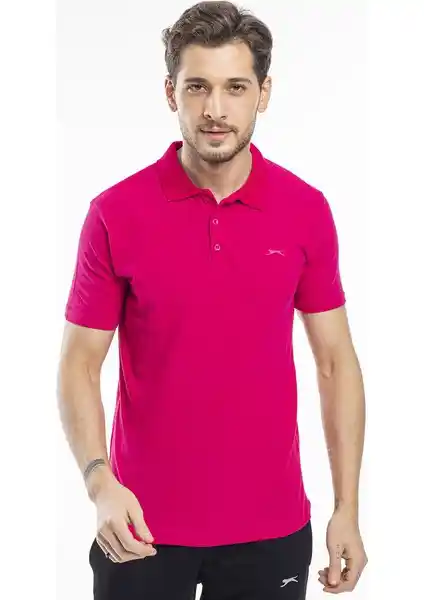 Slazenger SOHO Erkek Fuşya Tişörtü Rahat ve Şık Tasarımıyla Yaz Aylarına Uygun