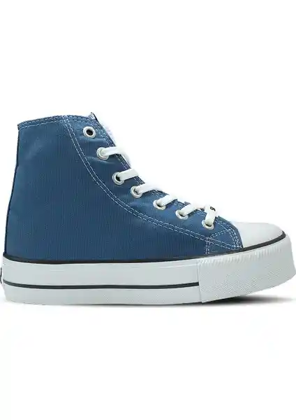 Slazenger SUPER HIGH Kadın Spor Sneakers Mavi Renkli Şıklık ve Konfor Sunar