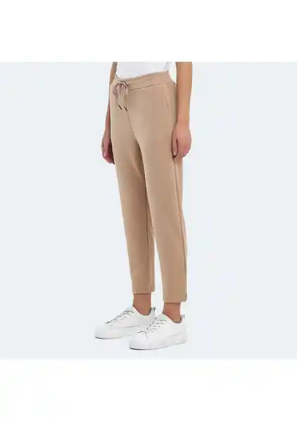 Slazenger VELAR I Kadın Bej Eşofman Altı Konfor ve Şıklık Sunan Günlük Spor Giyim