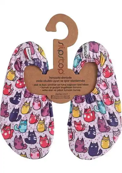 Slipstop Pembe Çocuk Deniz ve Havuz Ayakkabısı Güvenli ve Konforlu Yaz Ayakkabısı