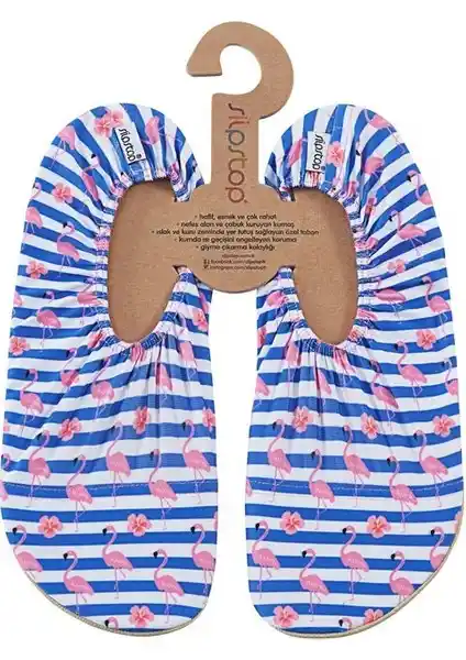 Slipstop Stripe Kadın Kaymaz Ayakkabı ve Patik Günlük Kullanım İçin Fonksiyonel Tasarım