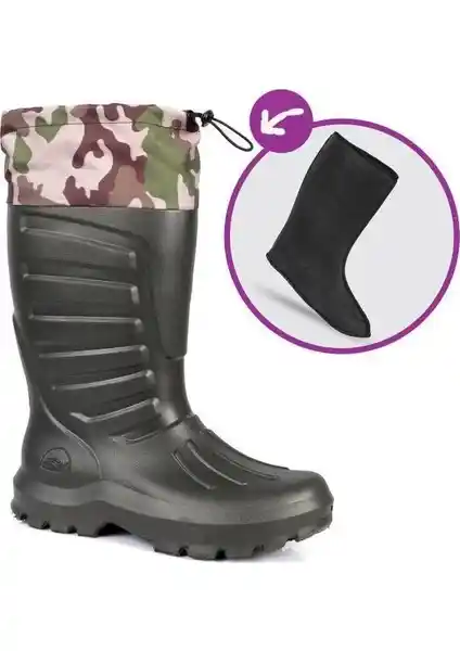 Sonimix Haki Eva Avcı Çizme: Hafif ve Dayanıklı Doğa Yürüyüşleri İçin Uygun Ayakkabı