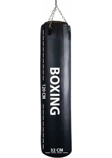 Spor Byfit Siyah Boks Kum Torbası 120x35 cm dayanıklı ve güvenli antrenman için ideal