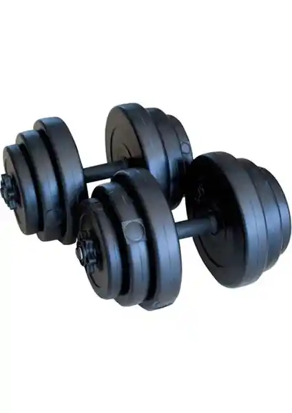 Sportica SR-16 16 kg Vinyl Dambıl Seti ile Evde ve Spor Salonunda Güçlenin