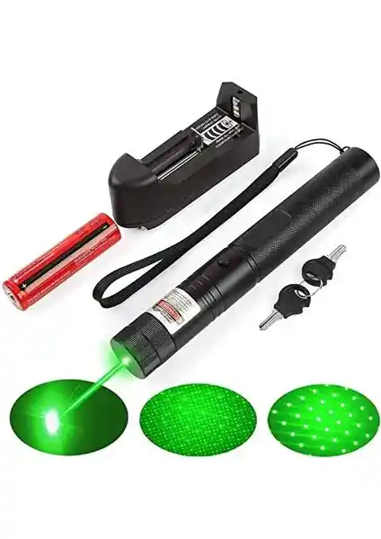 Tarez PD-307 Yeşil Lazer Pointer Yüksek Güç ve Çok Yönlü Kullanım Özellikleri