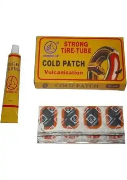 Thumps Up 48'li Soğuk Yama Seti: Güçlü ve Güvenilir Bisiklet Lastik Tamir Çözümü