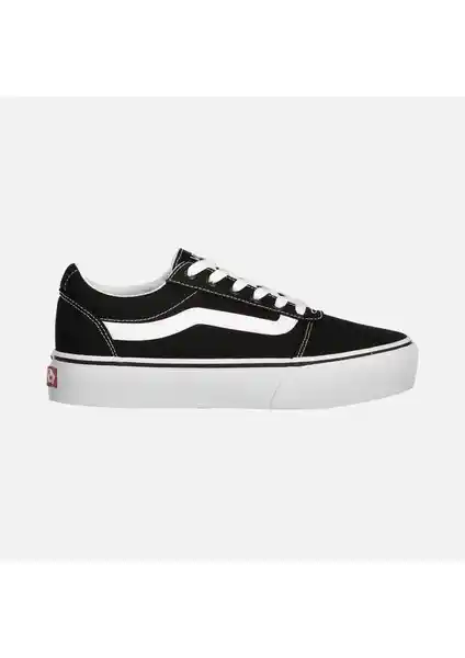 Vans WM Ward Platform Kadın Siyah Kanvas Spor Ayakkabısı Günlük ve Spor Kullanımına Uygun