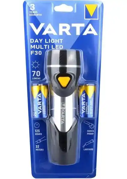 Varta 17612 Day Light Multi Led F30 2D El Feneri Güçlü ve Dayanıklı Aydınlatma Çözümü