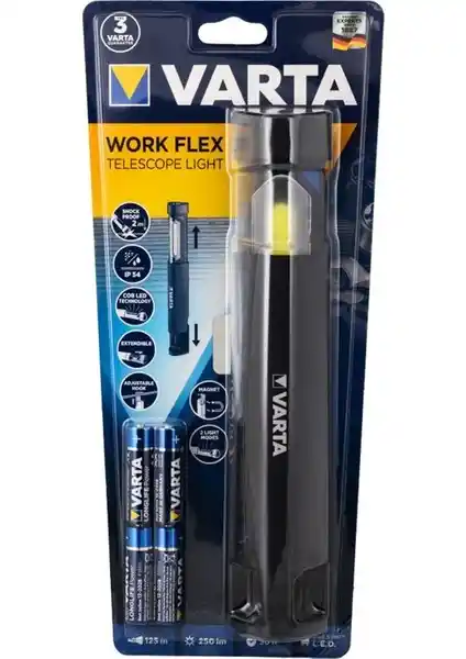 Varta 18646 Work Flex Teleskop Aynlatma: Dayanıklı ve Çok Yönlü El Feneri Özellikleri