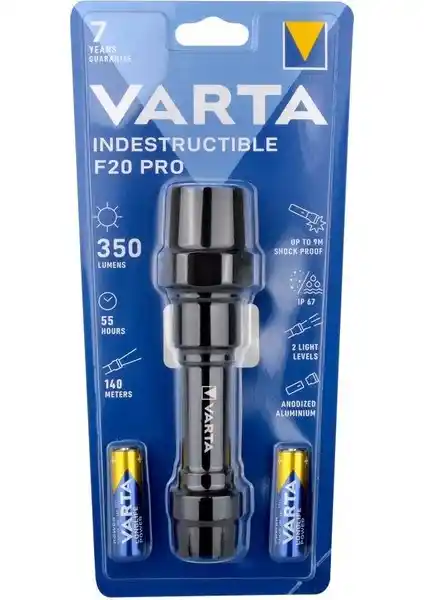 Varta 18711 Indestructible F20 Pro 6W LED Fener: Dayanıklı ve Güçlü El Feneri Özellikleri