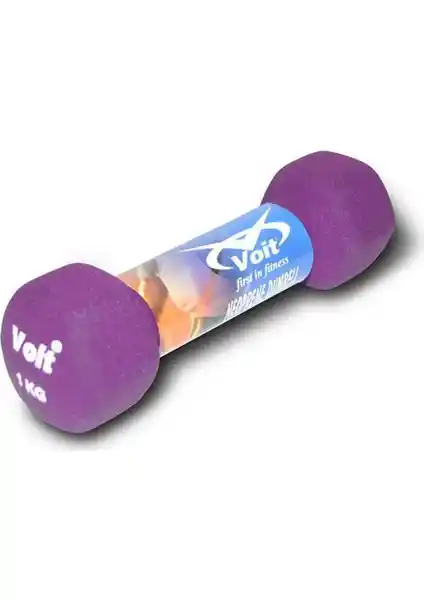 Voit Vdb-04 Altıgen Neopren Dumbbell 1 Kg - Ev ve Spor Salonları İçin Uygun Hafif Dambıl