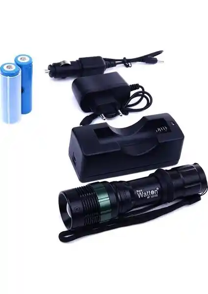 Watton WT-037 500 Lümen Şarjlı Zoomlu Acil Durum El Feneri Özellikleri ve Kullanım Kılavuzu