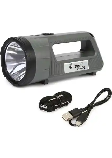 Watton WT-603 Güçlü Şarjlı Masa Lambası ve El Feneri Çok Yönlü Kullanım İçin