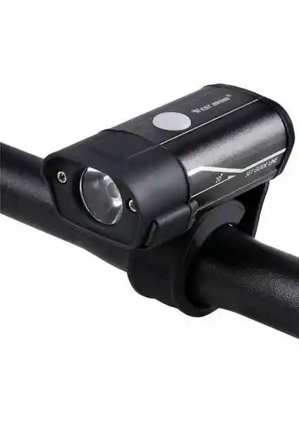 XBYC 6112 300 Lümen USB Şarjlı Bisiklet Ön Farı Güvenlik ve Tasarım Bir Arada