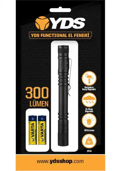 YDS Tactical Penlight Fener: Dayanıklı ve Pratik Kamp ve Acil Durum Aydınlatma Çözümü