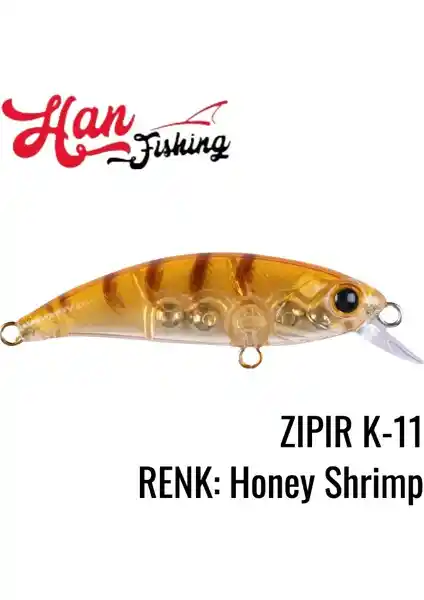Zipir K-11 Honey Shrimp: Sığ Sularda Etkili ve Çok Yönlü Balıkçılık Yapay Yemi