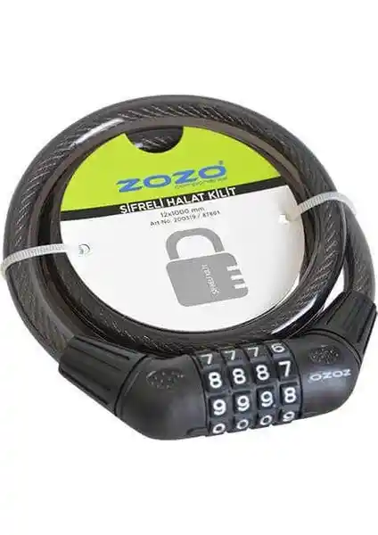 Zozo 12X100 4 Şifreli Bisiklet Kilidi Güvenlik ve Estetik Bir Arada Sunar