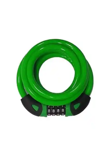 Zozo 12x1800 mm Şifreli Bisiklet Kilidi Yeşil Güvenlik ve Estetiğin Birleşimi