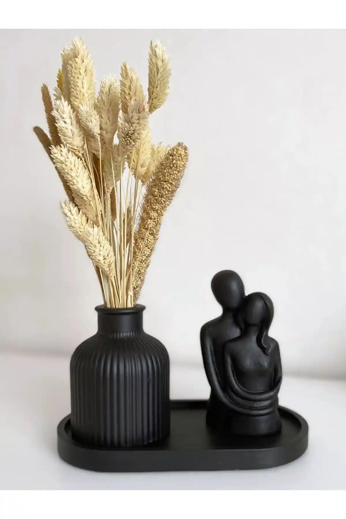 İç Mekan Tasarımı İçin CRAFT HOUSE Tepside Kurutulmuş Vazo ve Heykelcik İncelemesi