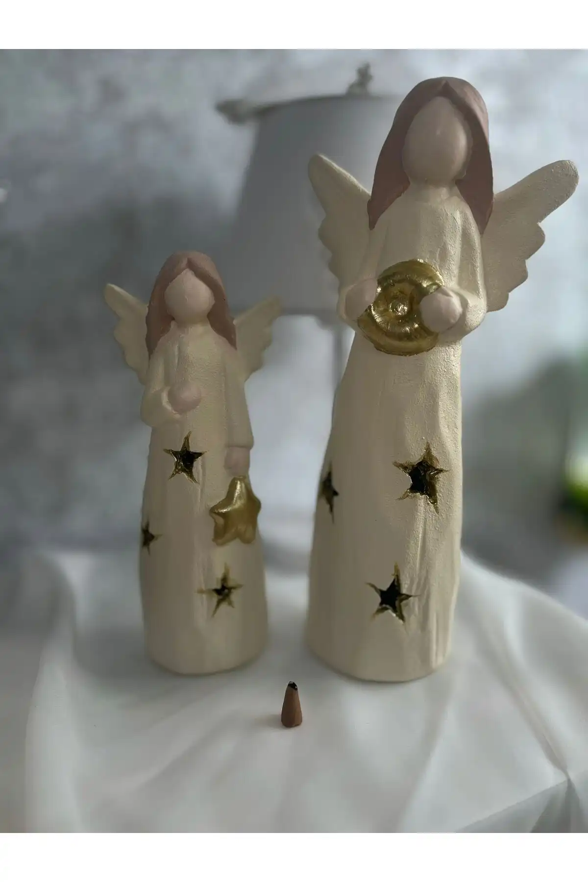 İPEK DREAMSMELEK Anne Kız Dekoratif Biblo Obje Tütslük ile Şıklığı Yakalayın